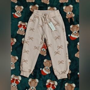 Rylee+Cru Bows Jogger Sweatpants 4/5Y